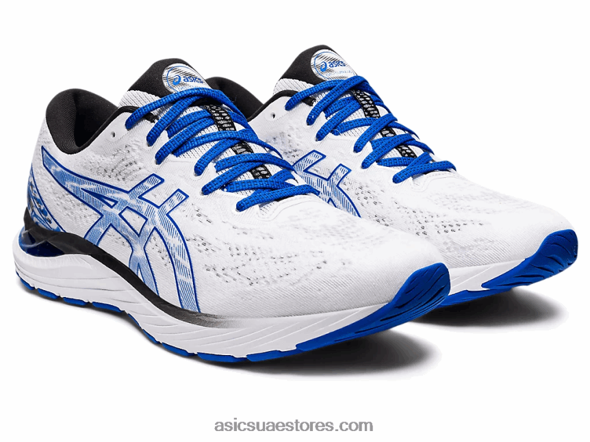 Asics أبيض / تونة زرقاء جل الركام 23 2N24DJ565