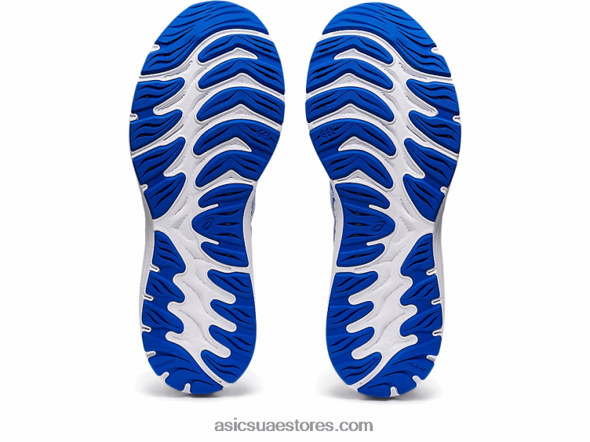 Asics أبيض / تونة زرقاء جل الركام 23 2N24DJ565