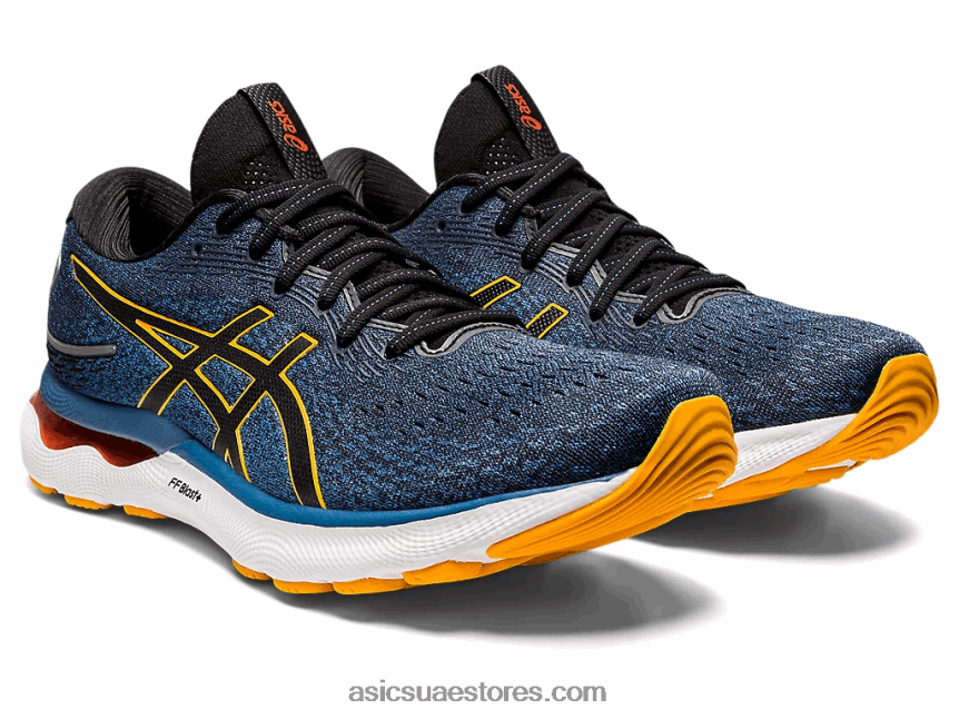 Asics اللازوردية / العنبر نيمبوس جل 24 2N24DJ1025