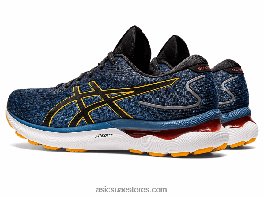 Asics اللازوردية / العنبر نيمبوس جل 24 2N24DJ1025