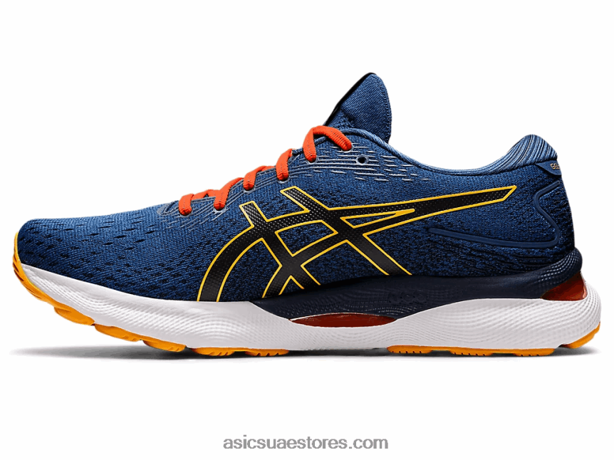 Asics أزرق منتصف الليل / الحمضيات نيمبوس جل 24 2N24DJ1197