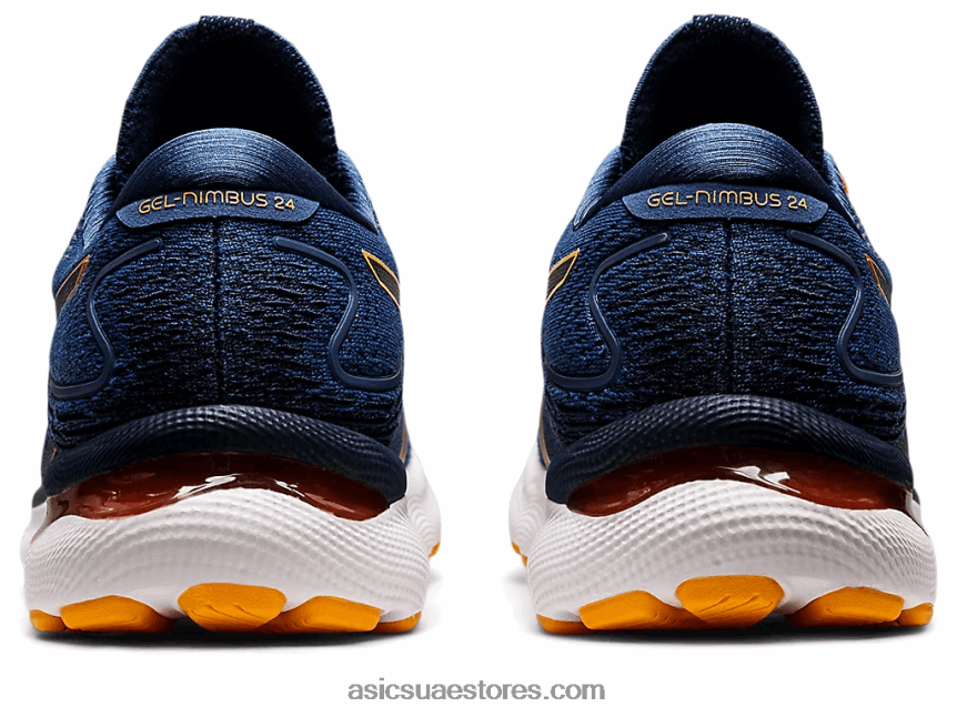 Asics أزرق منتصف الليل / الحمضيات نيمبوس جل 24 2N24DJ1197