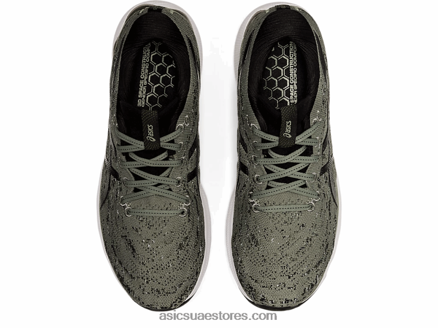 Asics حزاز أخضر / أسود جل نيمبوس 24 مك 2N24DJ1205