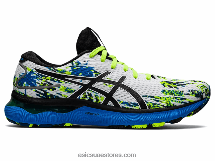 Asics أبيض أسود نيمبوس جل 24 2N24DJ1293