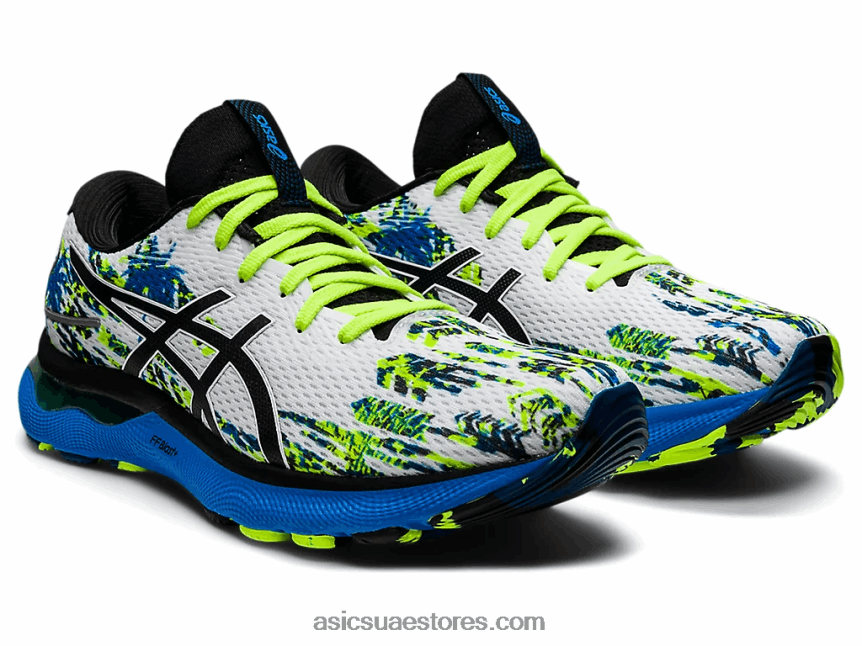 Asics أبيض أسود نيمبوس جل 24 2N24DJ1293