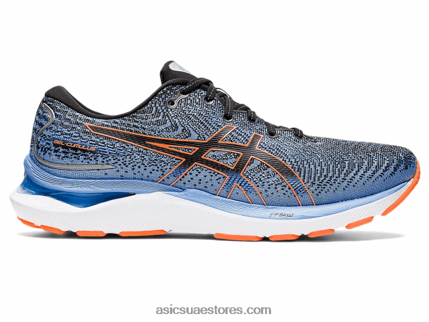 Asics أسود / برتقالي صادم جل-ركام 24 2N24DJ1311