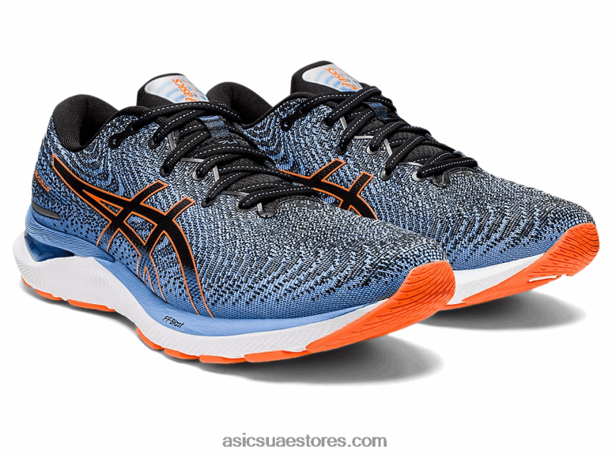 Asics أسود / برتقالي صادم جل-ركام 24 2N24DJ1311