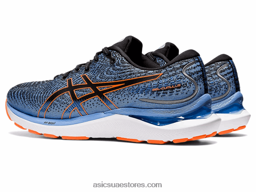 Asics أسود / برتقالي صادم جل-ركام 24 2N24DJ1311