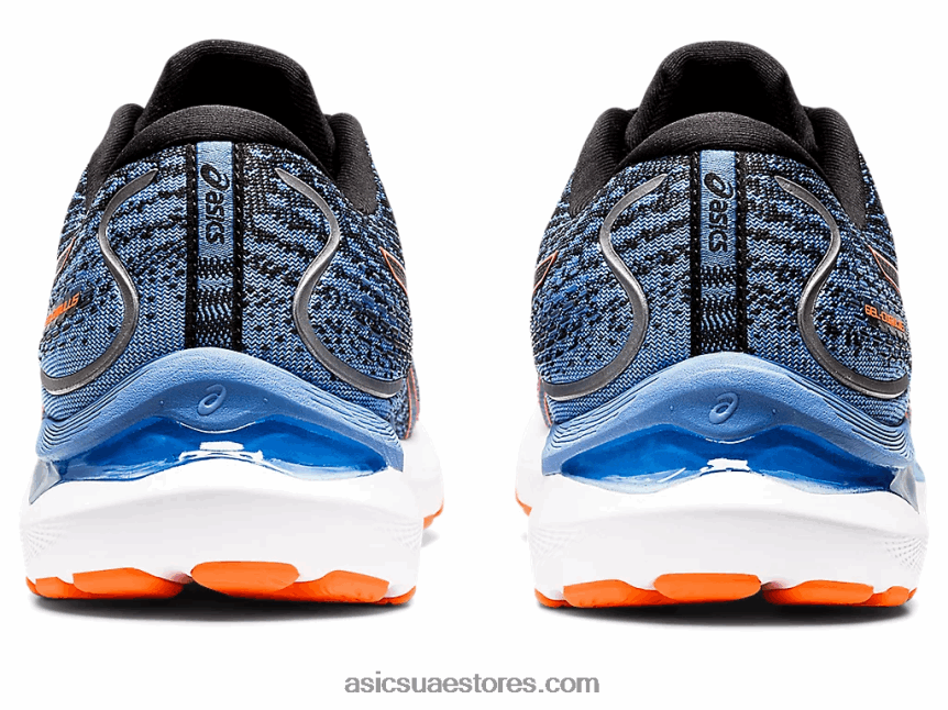 Asics أسود / برتقالي صادم جل-ركام 24 2N24DJ1311