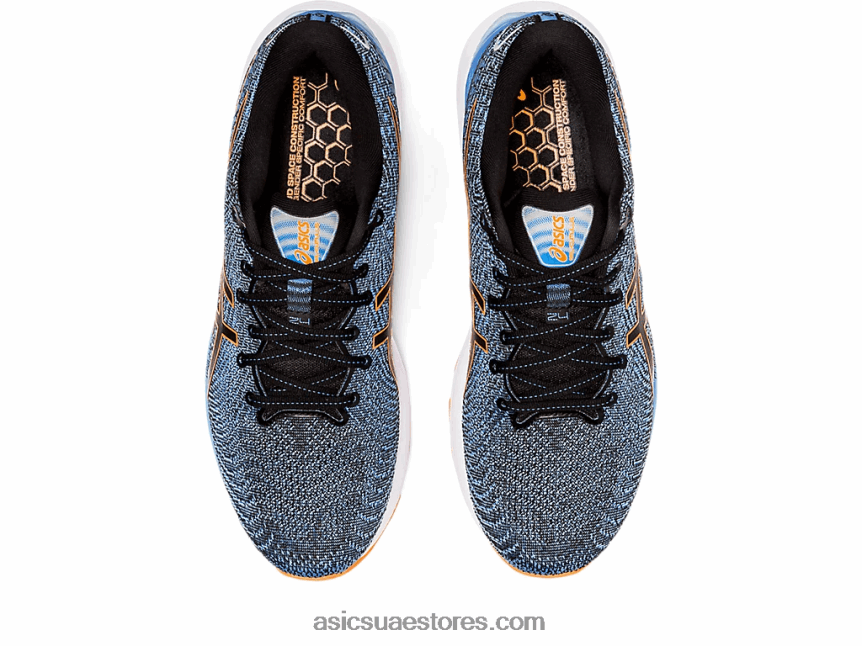 Asics أسود / برتقالي صادم جل-ركام 24 2N24DJ1311