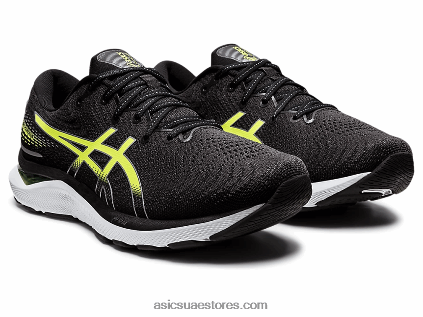 Asics أسود / أخضر خطر جل-ركام 24 2N24DJ1316
