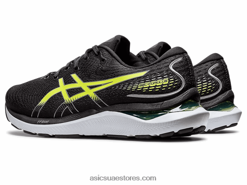 Asics أسود / أخضر خطر جل-ركام 24 2N24DJ1316