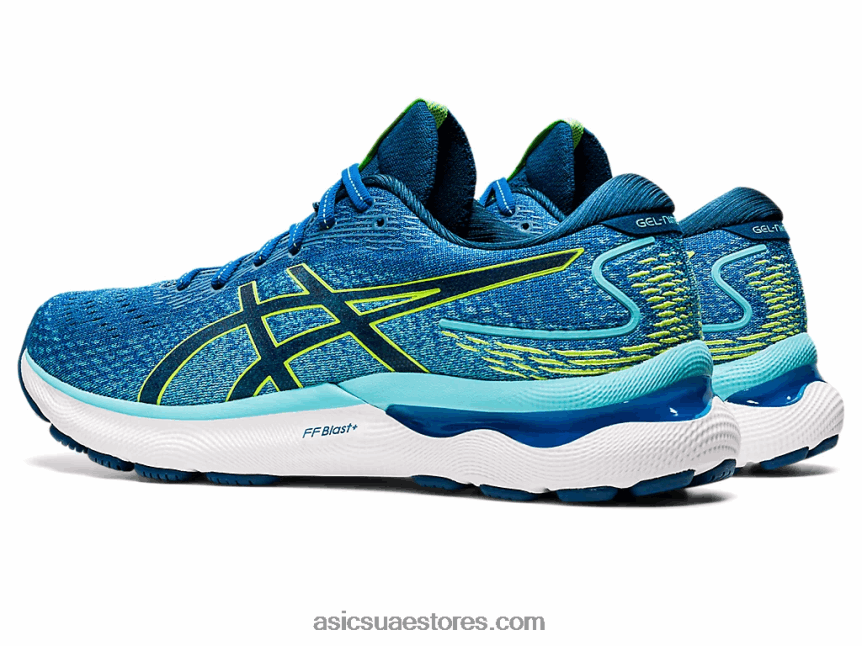 Asics محرك البحيرة / الخطر الأخضر هلام نيمبوس 24 عريض 2N24DJ1467