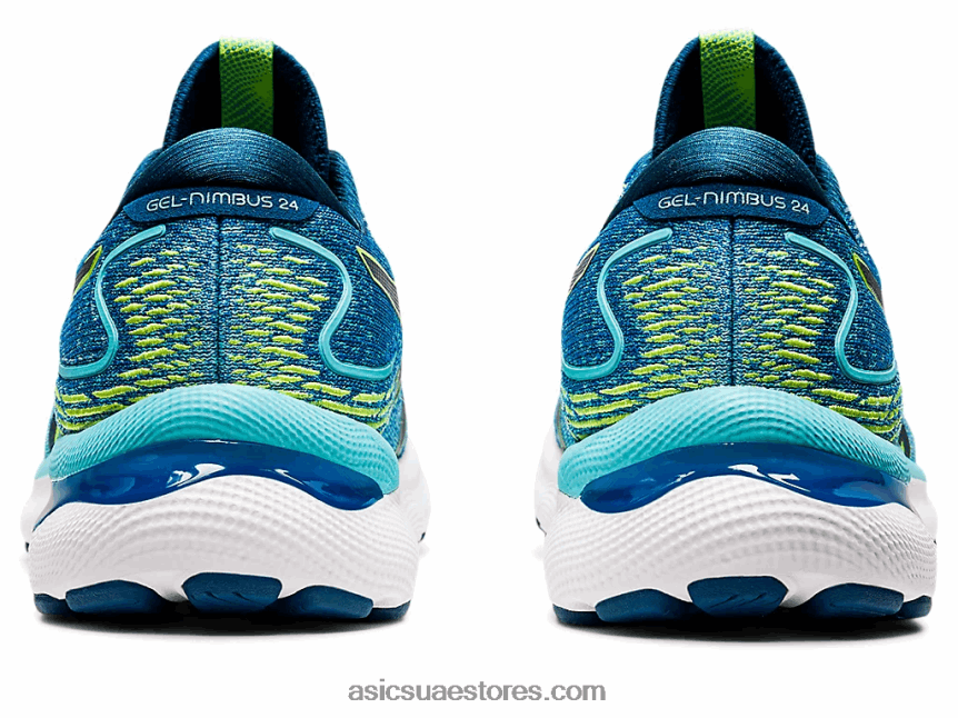 Asics محرك البحيرة / الخطر الأخضر هلام نيمبوس 24 عريض 2N24DJ1467