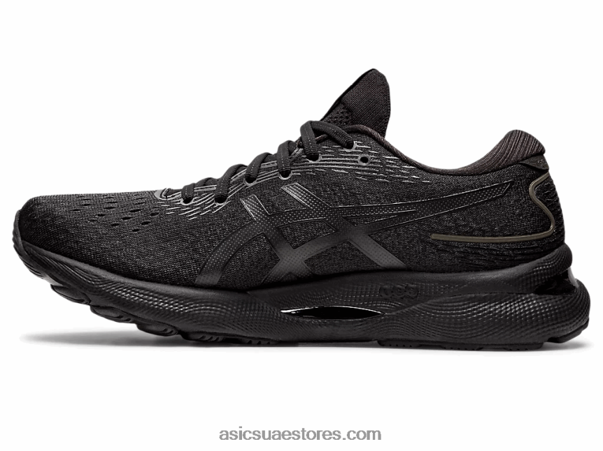 Asics أسود هلام نيمبوس 24 عريض للغاية 2N24DJ1523
