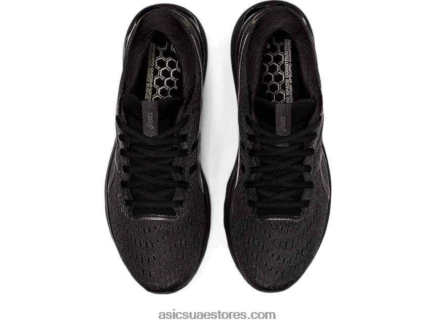 Asics أسود هلام نيمبوس 24 عريض للغاية 2N24DJ1523