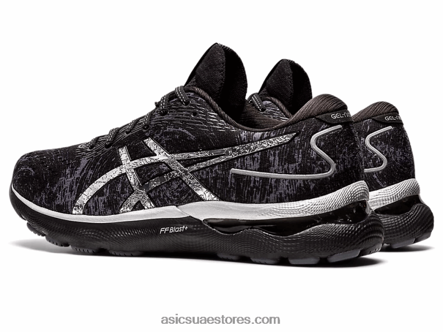 Asics رمادي الناقل / الفضة النقية جل نيمبوس 24 بلاتينيوم 2N24DJ1525