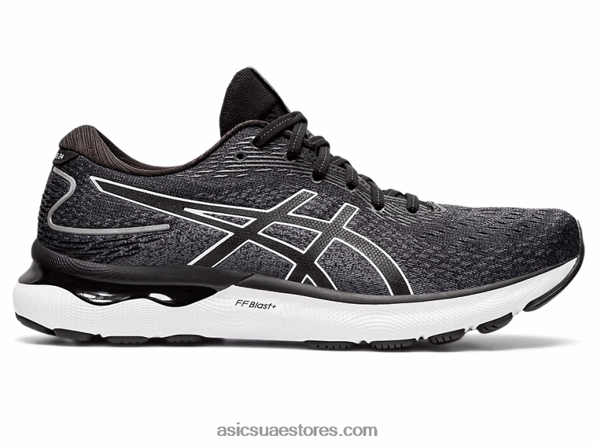 Asics أسود / أبيض نيمبوس جل 24 2N24DJ1549