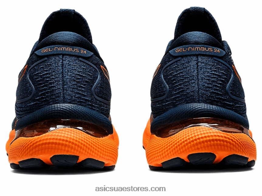 Asics الأزرق الفرنسي / البرتقالي المروّع نيمبوس جل 24 2N24DJ1550