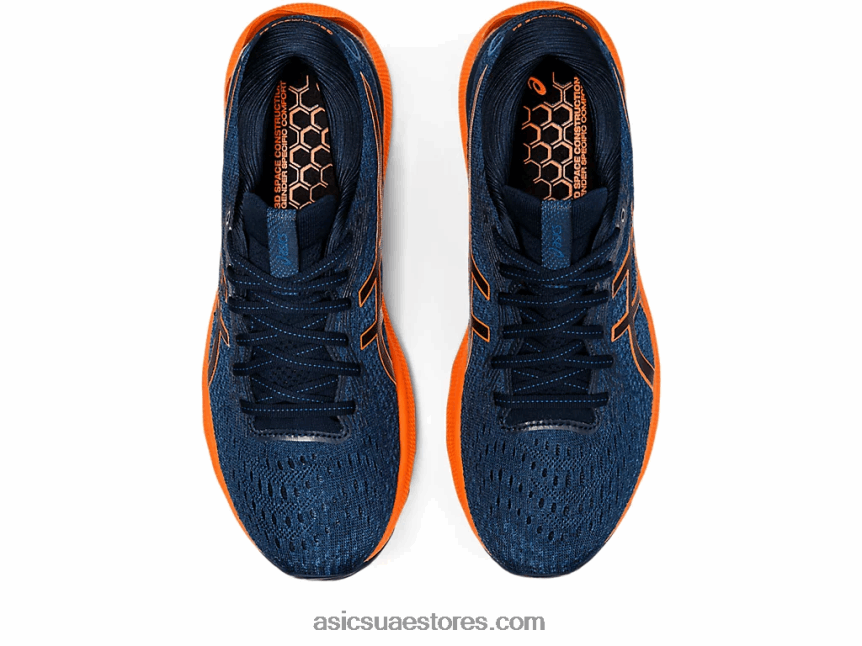 Asics الأزرق الفرنسي / البرتقالي المروّع نيمبوس جل 24 2N24DJ1550