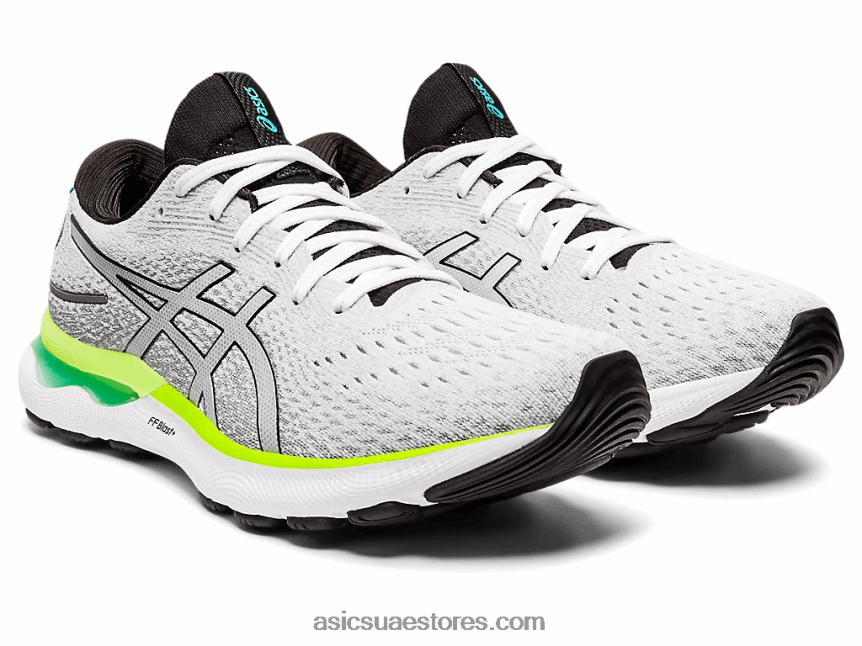 Asics أبيض أسود نيمبوس جل 24 2N24DJ1553