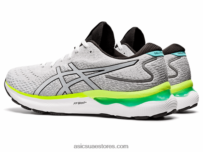 Asics أبيض أسود نيمبوس جل 24 2N24DJ1553