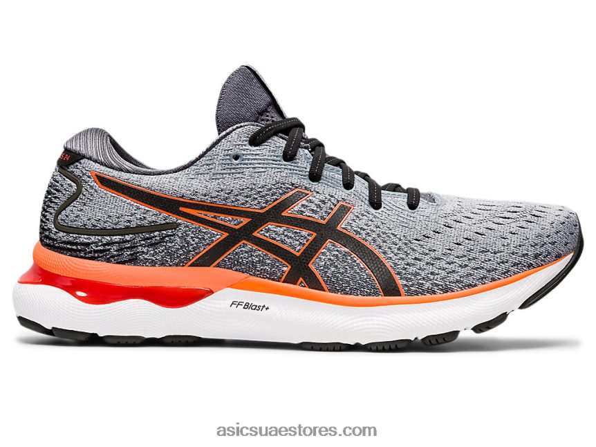 Asics صخرة صخرية / برتقالي صادم نيمبوس جل 24 2N24DJ1558