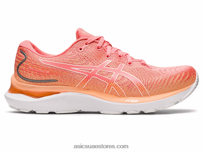 Asics بابايا / أبيض جل-ركام 24 2N24DJ2393