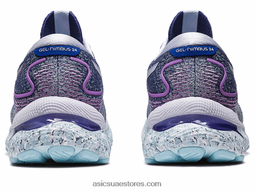 Asics الشفق الأزرق / الأبيض نيمبوس جل 24 2N24DJ2589