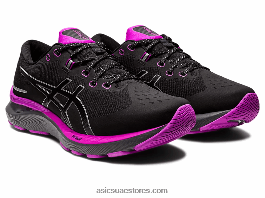 Asics زهرة اوركيد سوداء جل-كومولوس 24 لايت شو 2N24DJ2675