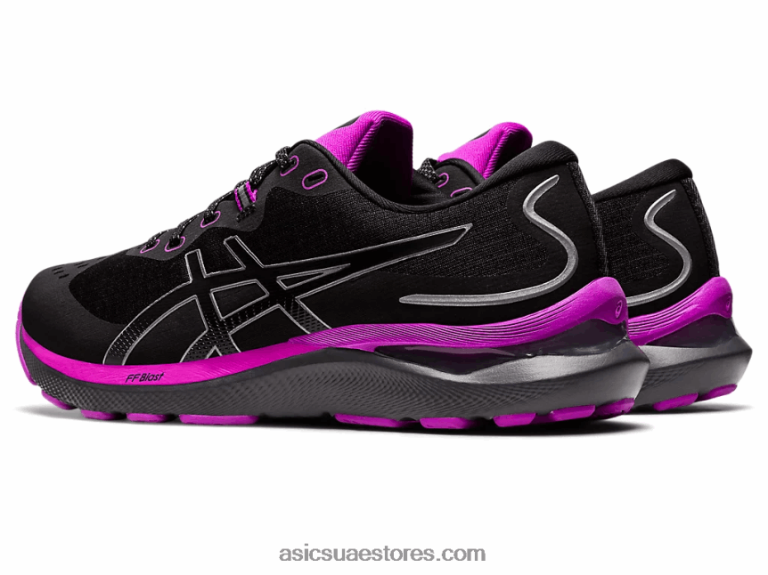 Asics زهرة اوركيد سوداء جل-كومولوس 24 لايت شو 2N24DJ2675