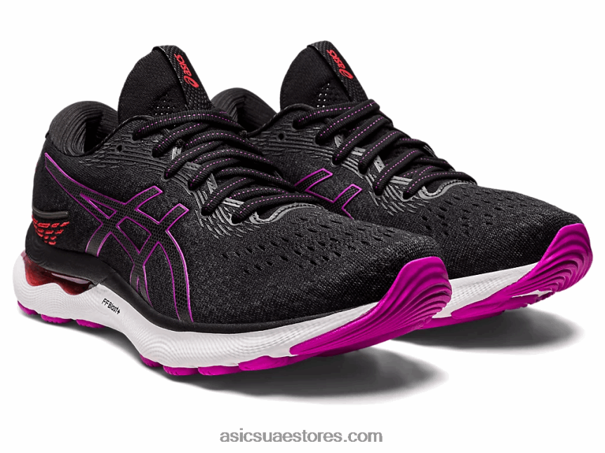 Asics زهرة اوركيد سوداء نيمبوس جل 24 2N24DJ2716
