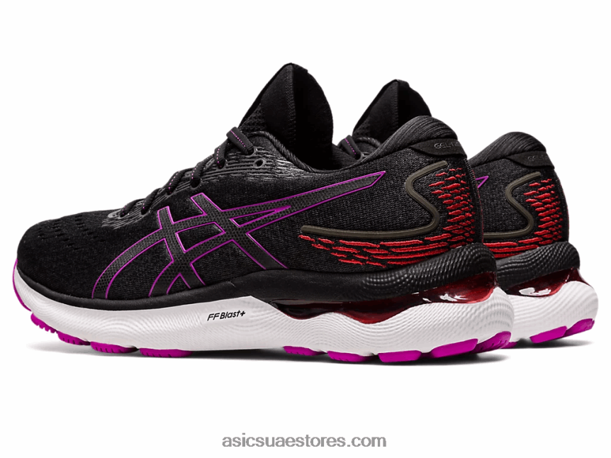 Asics زهرة اوركيد سوداء نيمبوس جل 24 2N24DJ2716