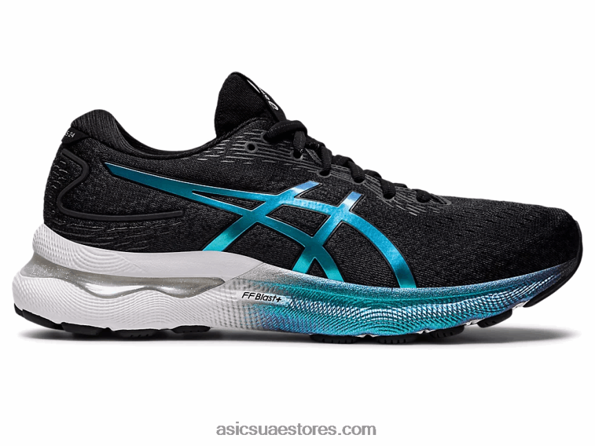 Asics أسود جل نيمبوس 24 بلاتينيوم 2N24DJ2724