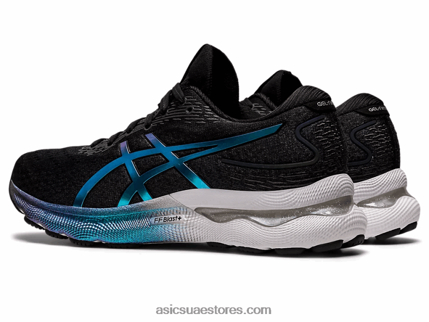 Asics أسود جل نيمبوس 24 بلاتينيوم 2N24DJ2724