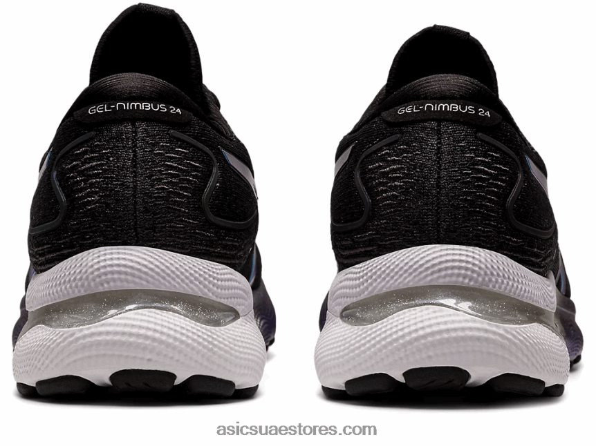 Asics أسود جل نيمبوس 24 بلاتينيوم 2N24DJ2724