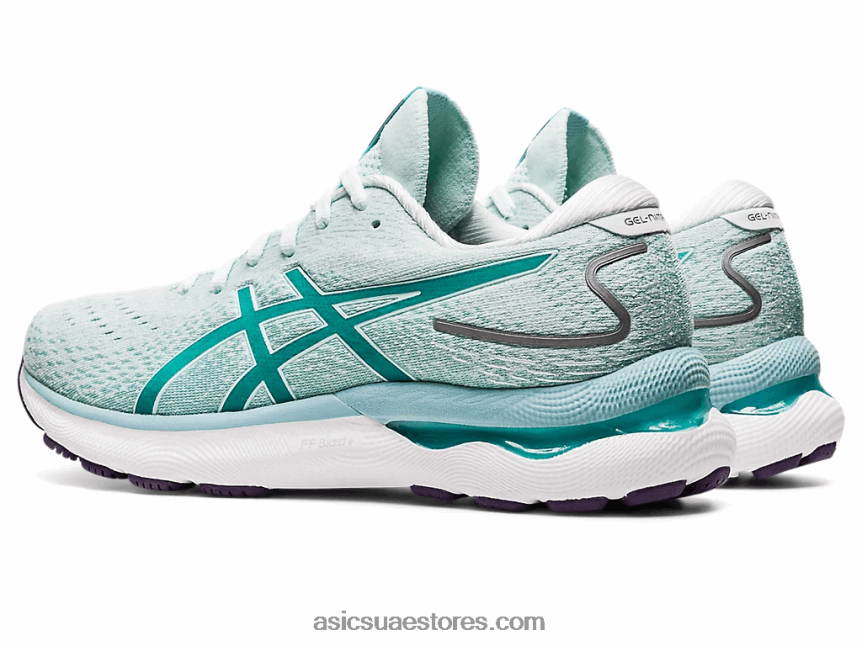 Asics مهدئا البحر / زجاج البحر هلام نيمبوس 24 عريض 2N24DJ2877