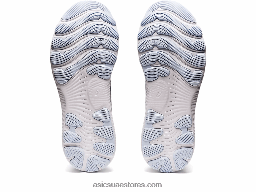 Asics بيدمونت رمادي / أبيض هلام نيمبوس 24 عريض 2N24DJ2960