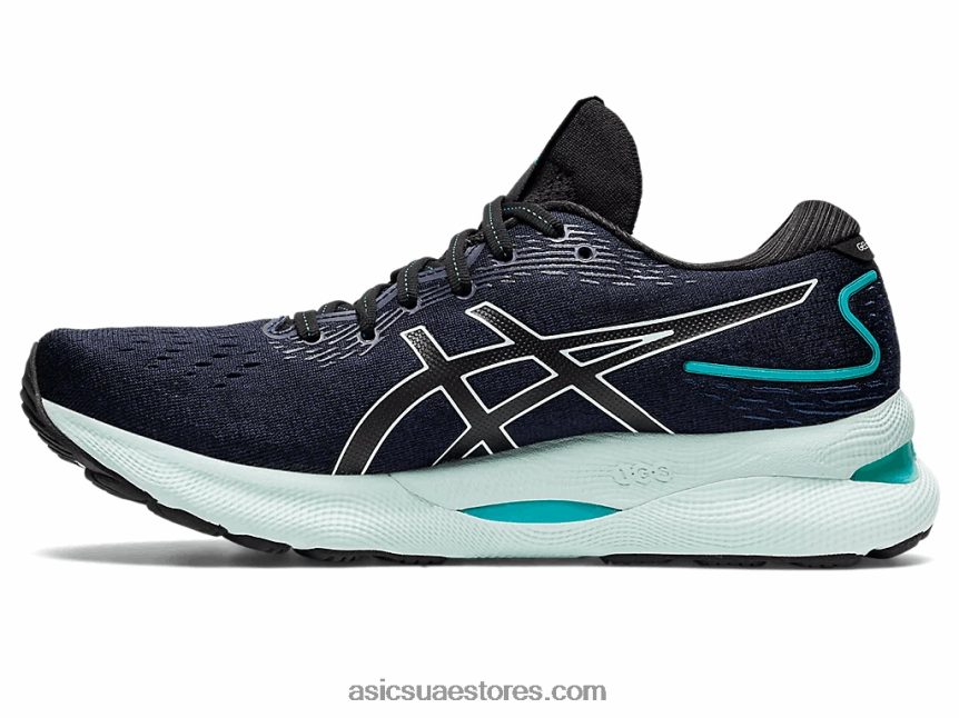 Asics أسود / بحر هادئ نيمبوس جل 24 2N24DJ2964