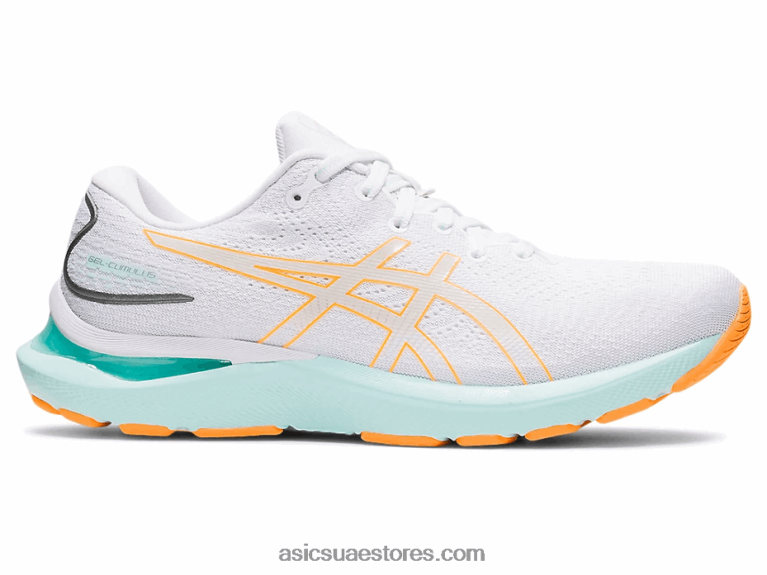 Asics البوب ​​الأبيض / البرتقالي جل-ركام 24 2N24DJ3232