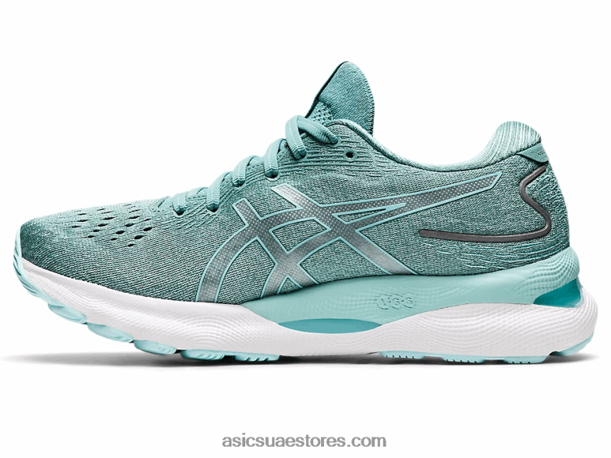 Asics حكيم / أزرق واضح هلام نيمبوس 24 عريض 2N24DJ3428