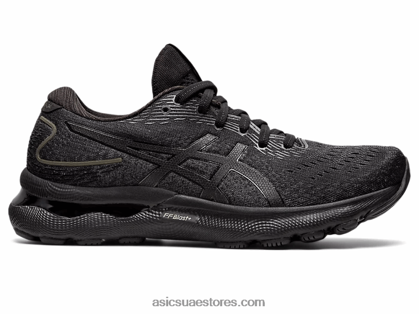Asics أسود هلام نيمبوس 24 عريض 2N24DJ3434
