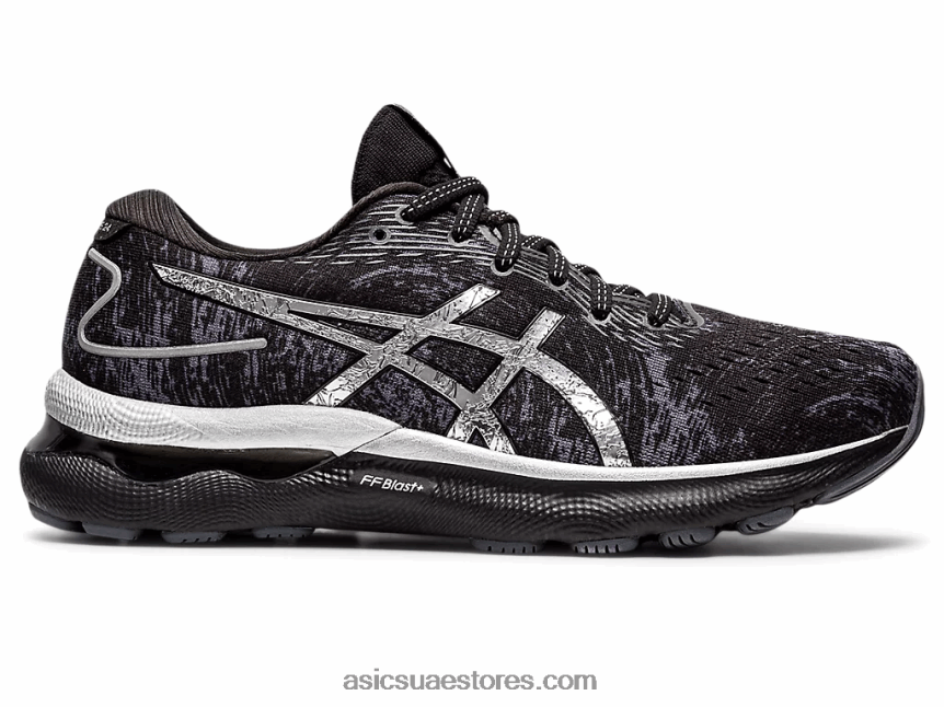 Asics رمادي الناقل / الفضة النقية جل نيمبوس 24 بلاتينيوم 2N24DJ3447