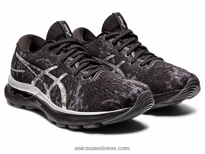 Asics رمادي الناقل / الفضة النقية جل نيمبوس 24 بلاتينيوم 2N24DJ3447