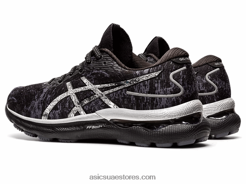 Asics رمادي الناقل / الفضة النقية جل نيمبوس 24 بلاتينيوم 2N24DJ3447