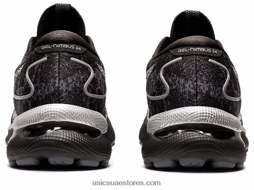 Asics رمادي الناقل / الفضة النقية جل نيمبوس 24 بلاتينيوم 2N24DJ3447