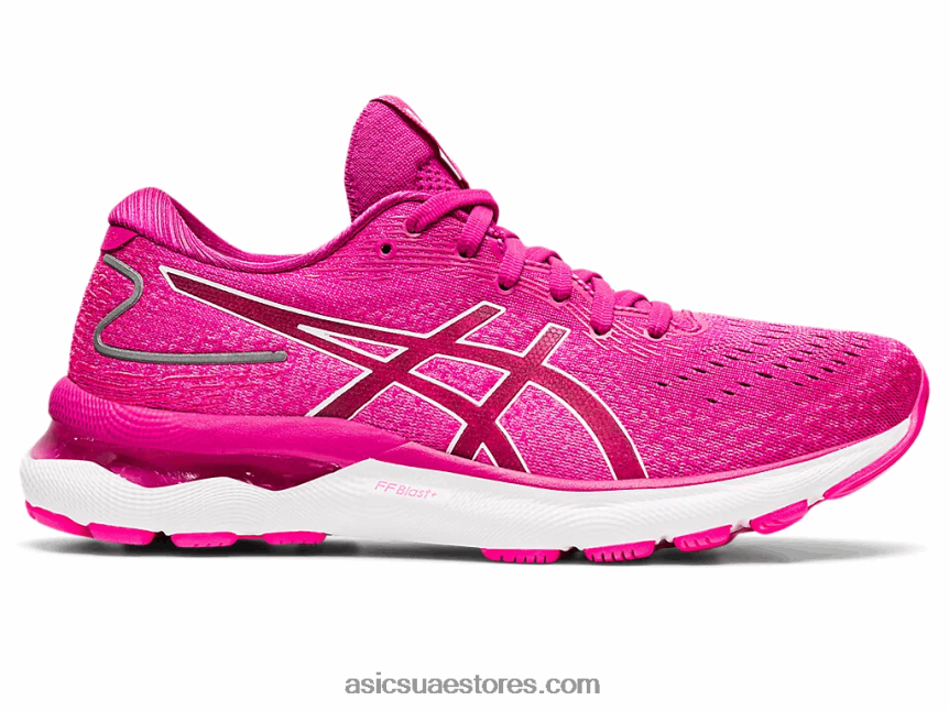 Asics فوشيا أحمر / أبيض نيمبوس جل 24 2N24DJ3548