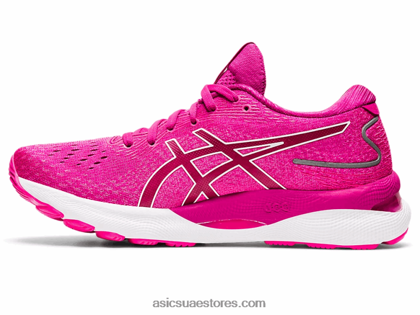 Asics فوشيا أحمر / أبيض نيمبوس جل 24 2N24DJ3548