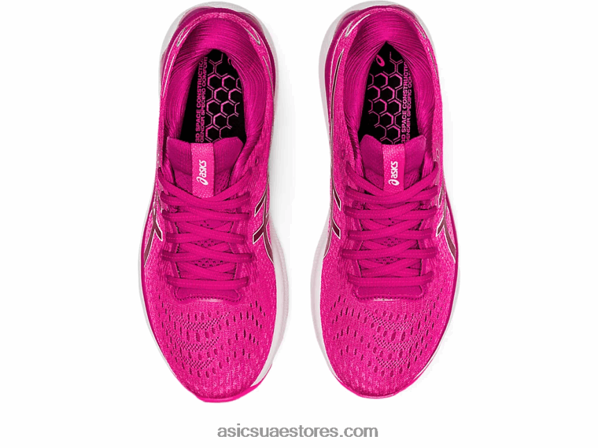 Asics فوشيا أحمر / أبيض نيمبوس جل 24 2N24DJ3548
