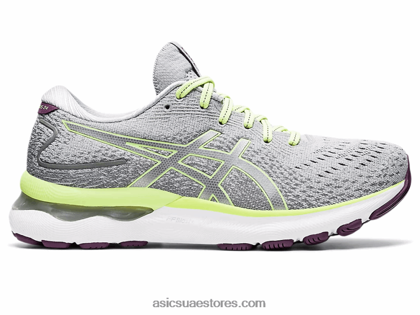 Asics بيدمونت رمادي / أخضر ليموني نيمبوس جل 24 2N24DJ3549